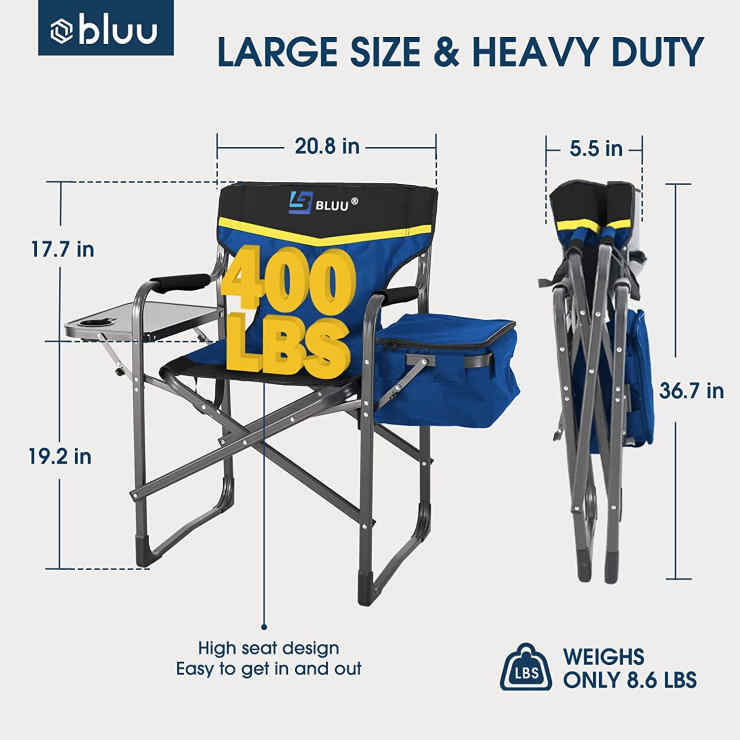 BLUU Aluminum Folding Camping Chairs -2