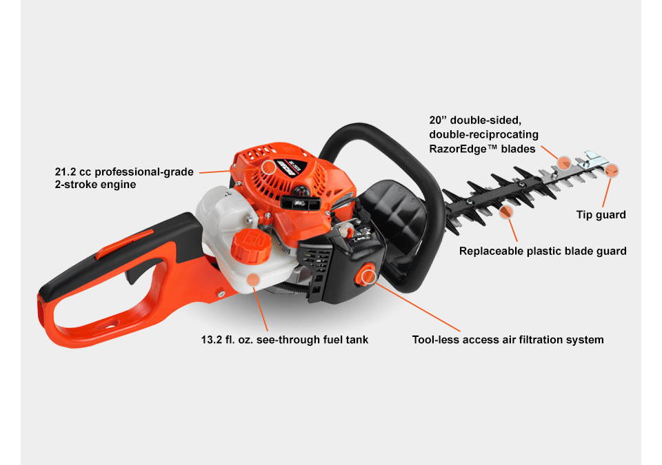 Echo 20 in. 21.2 cc Gas 2-Stroke Cycle Hedge Trimmer 3