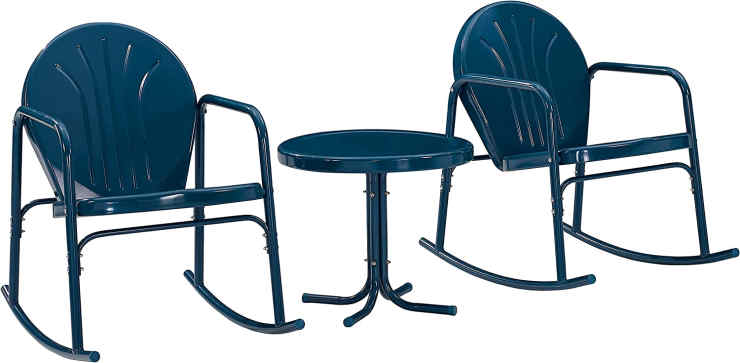 Griffith 3-Piece Retro Metal Outdoor Seating Set