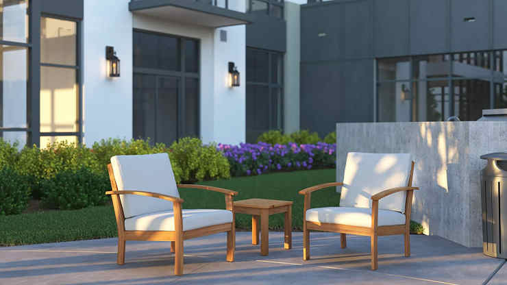 Patio Sense Lio Wooden Garden Chair -2