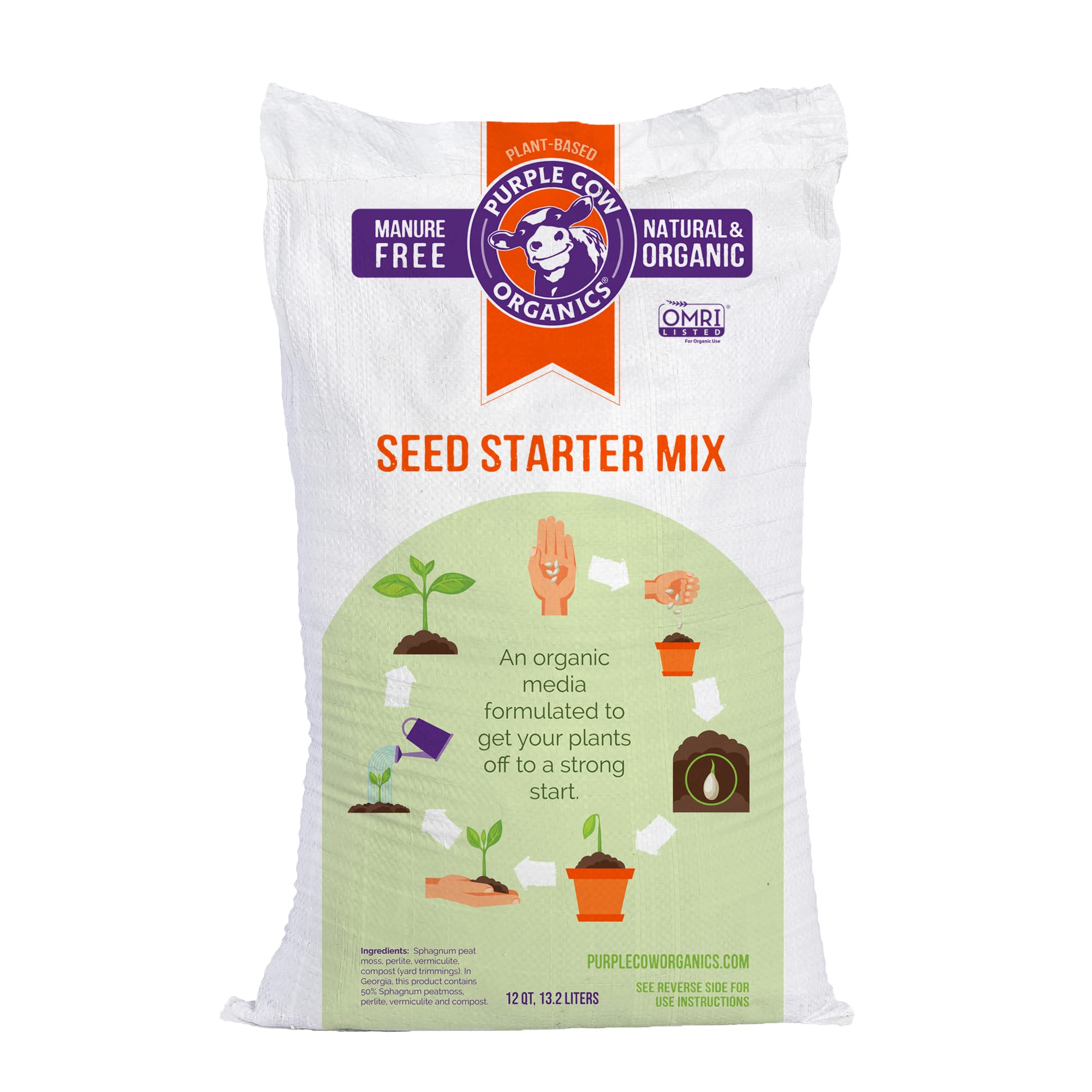Purple Cow Organics All Natural Seed Starter Mix