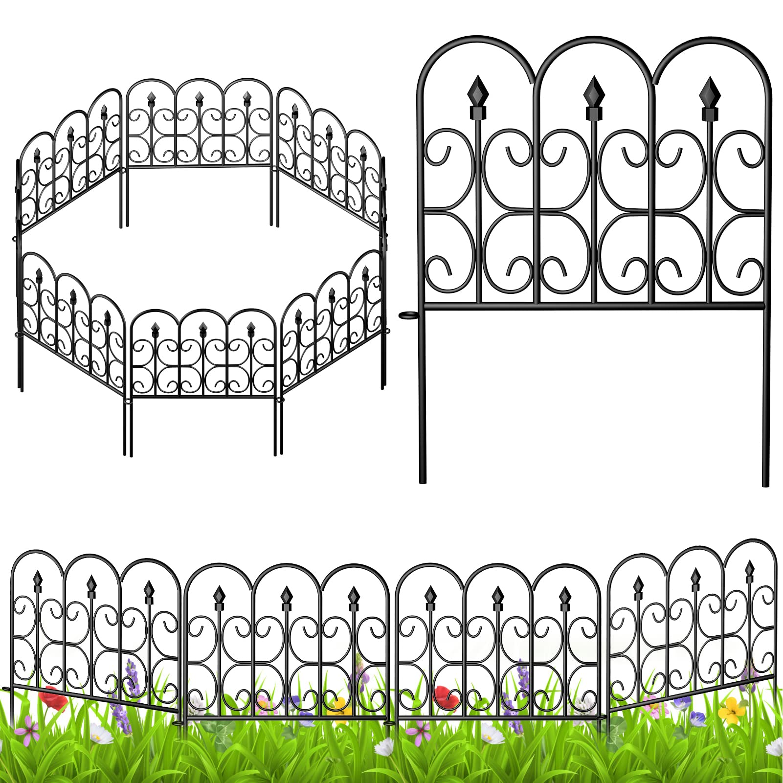 AMAGABELI GARDEN & HOME Decorative Garden Fence