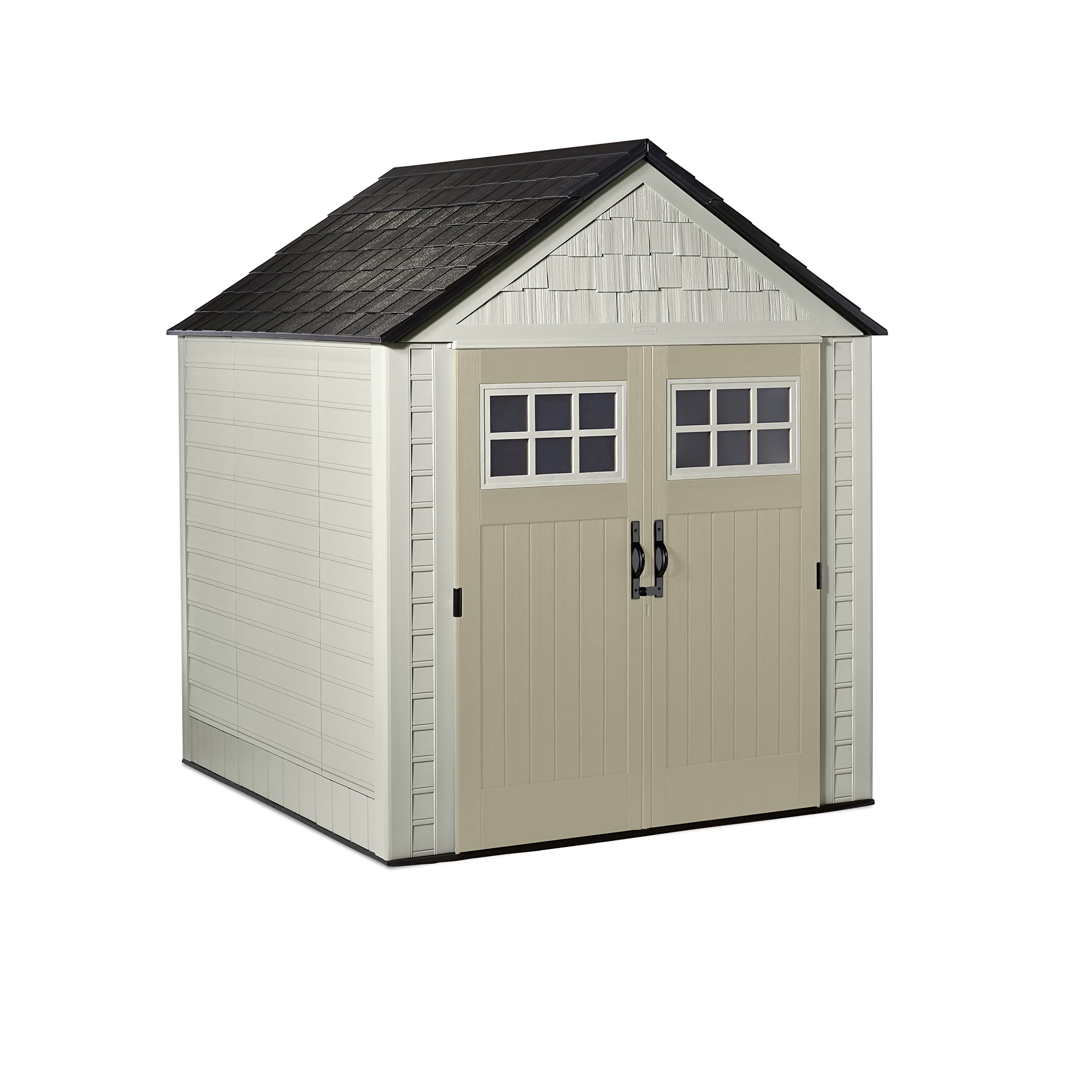 Rubbermaid 7 x 7 Foot Durable Weatherproof Resin Outdoor Storage Shed