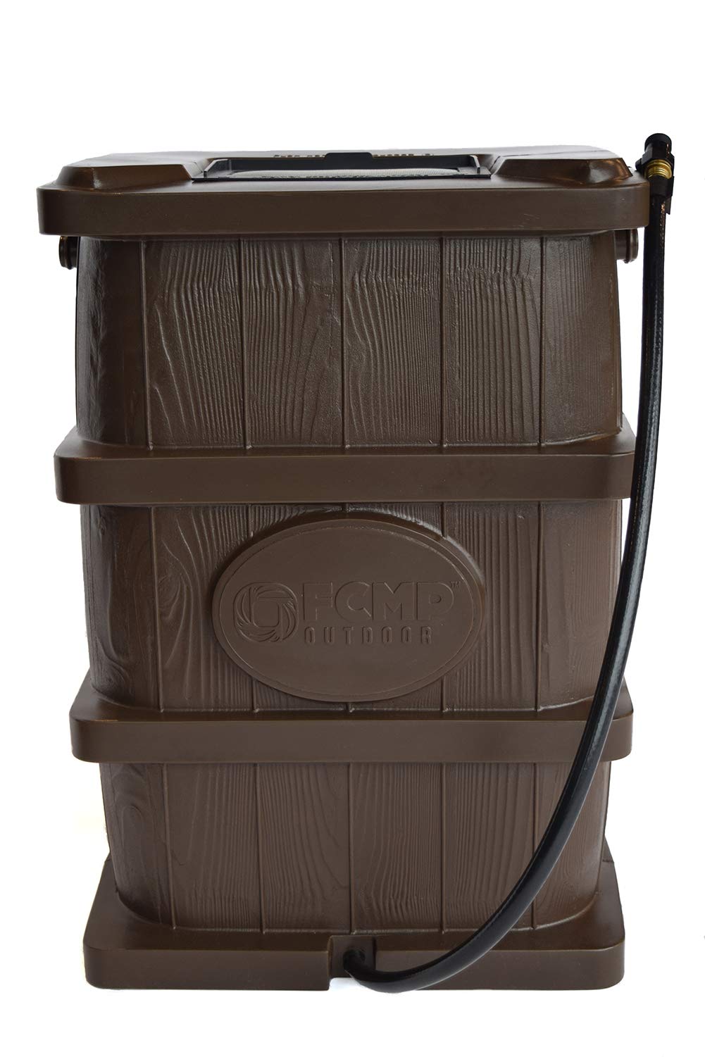 FCMP Outdoor Wood Grain 45-Gallon Rain Barrel