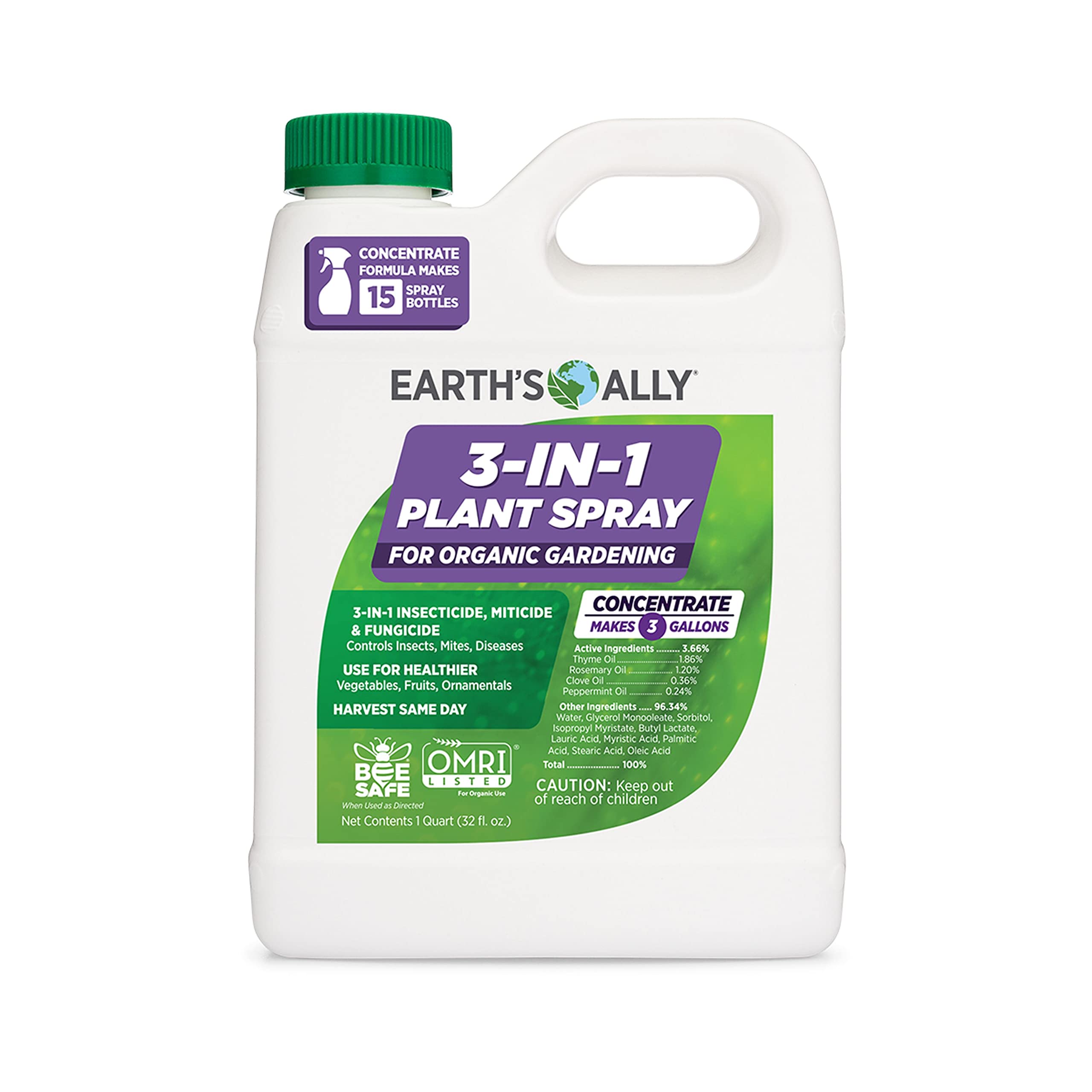 Earth's Ally 3-in-1 Plant Spray Concentrate