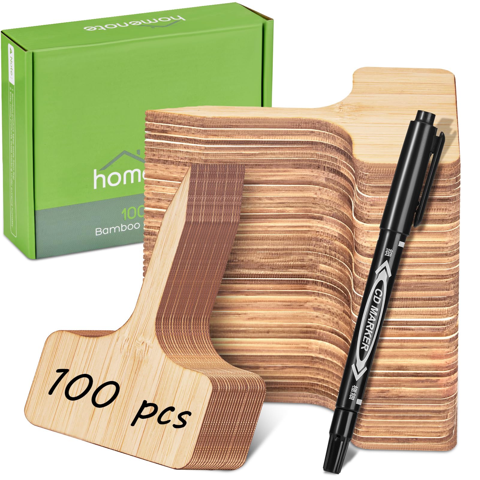 HOMENOTE Bamboo Plant Labels