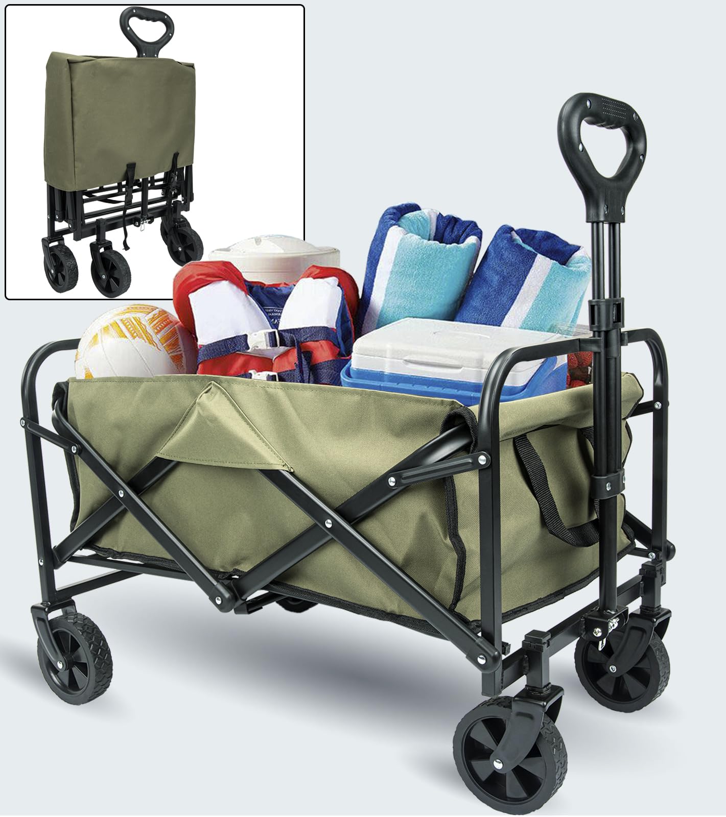 Collapsible Folding Wagon Cart