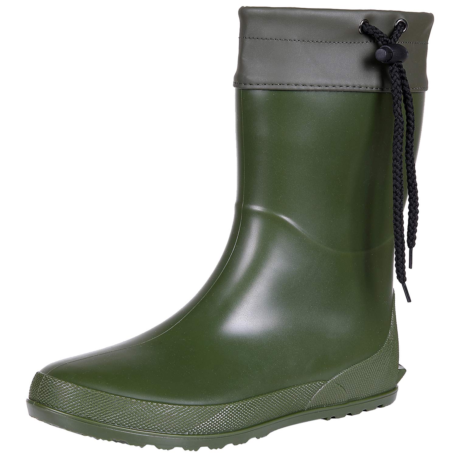 Asgard Women's Mid Calf Rain Boots Collar Muck Boots Ultra Lightweight Portable Garden Shoes