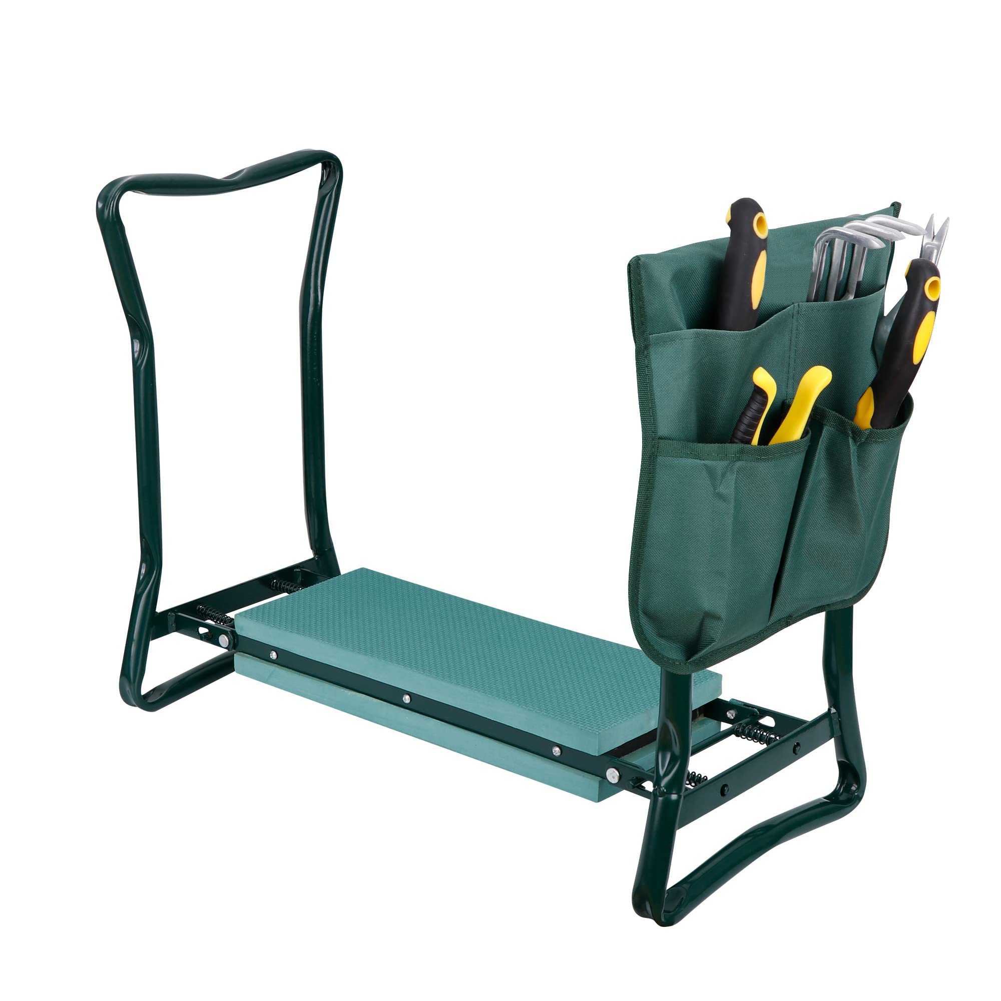SUPER DEAL Newest Folding Garden Kneeler and Seat with Free Tool Pouches