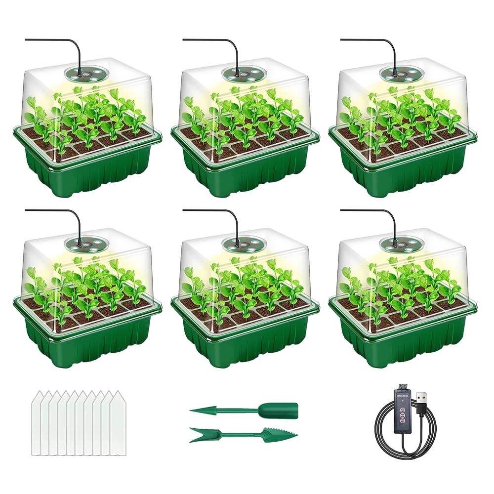 Daktenn Seed Starter Tray with Grow Light