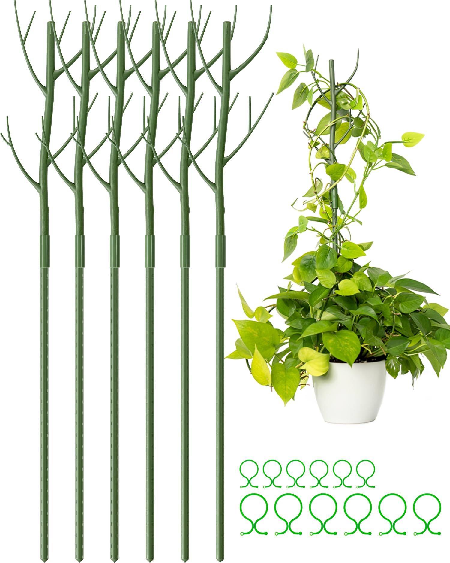 IronFun Twig Plant Support Stakes