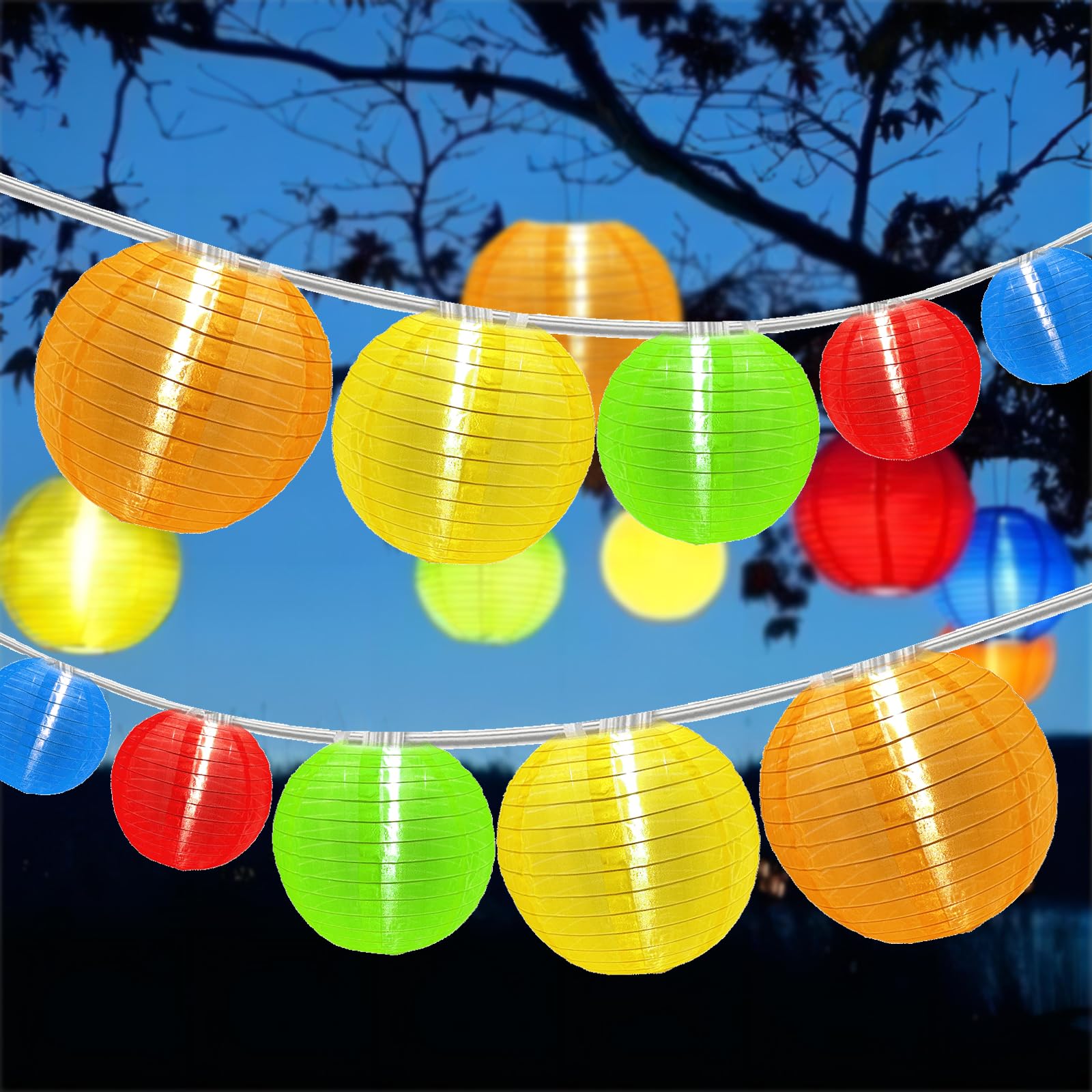 Pallerina Multicolor Lantern String Lights