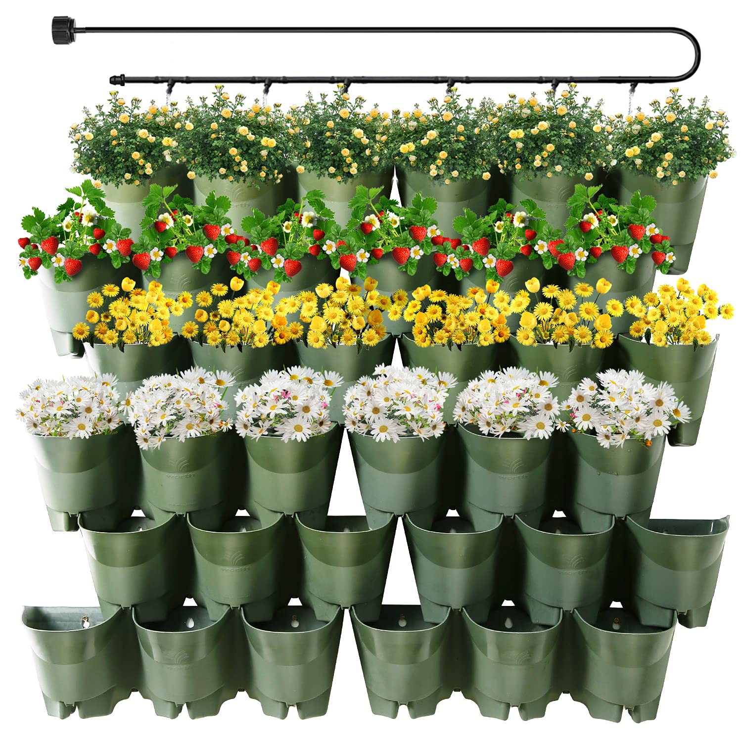 Worth Garden 36 Pockets Self Watering Vertical Planters