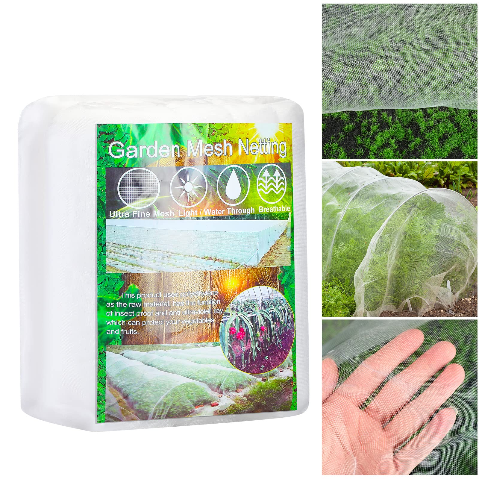 10 x 100 Ft Ultra Fine Garden Mesh Netting