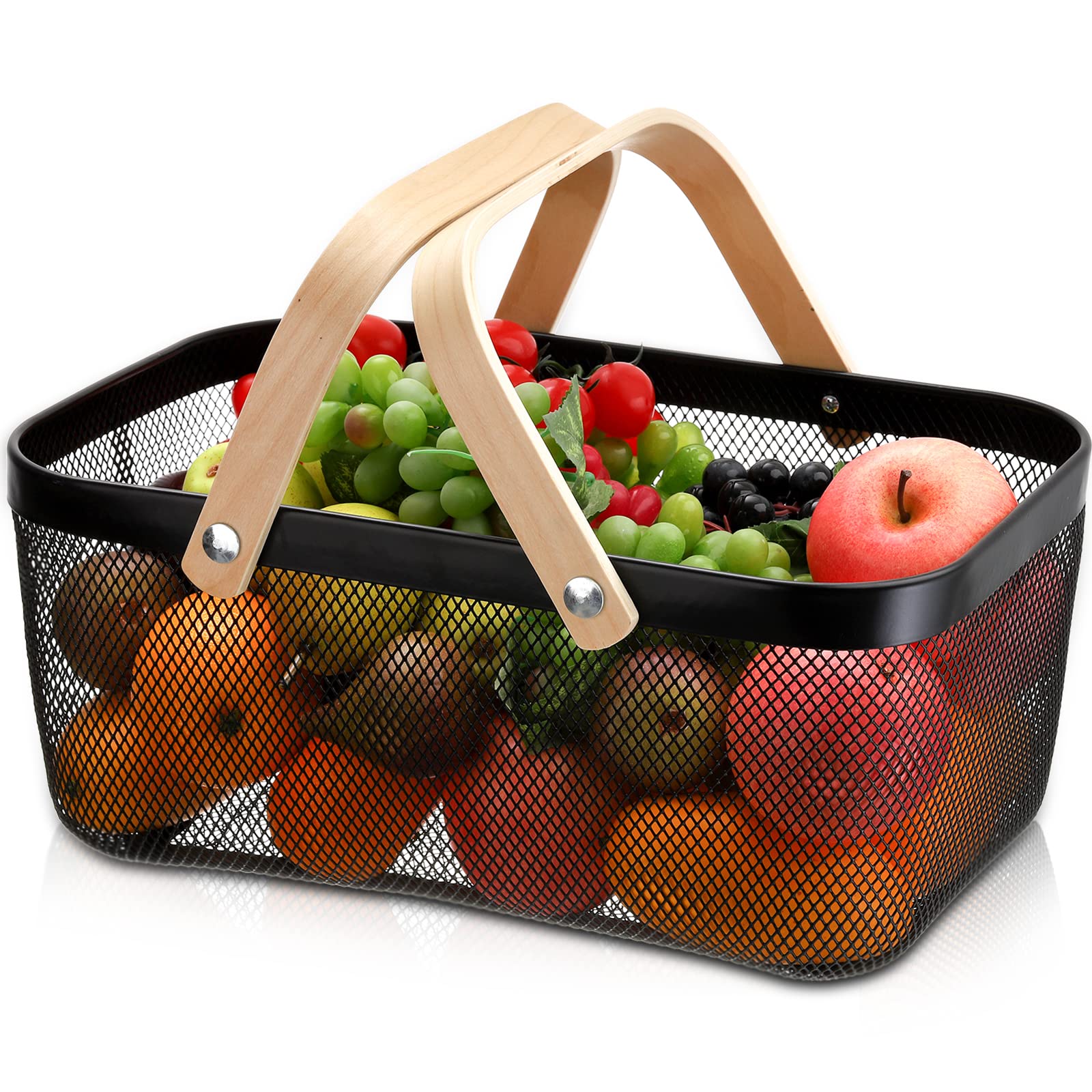 ZEAYEA Mesh Storage Basket with Handle