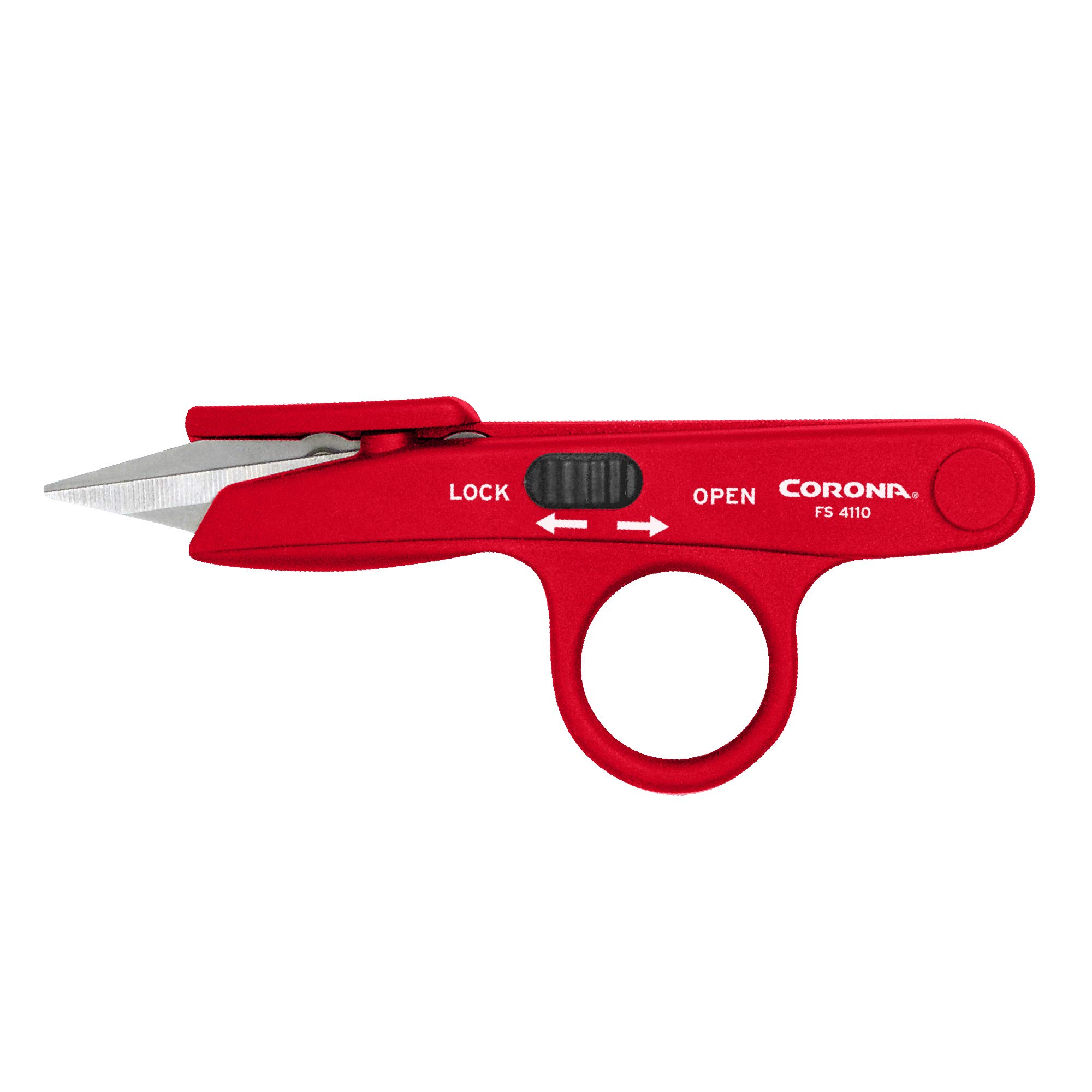 Corona FS 4110 Hydroponic Finger Micro Snips, Red