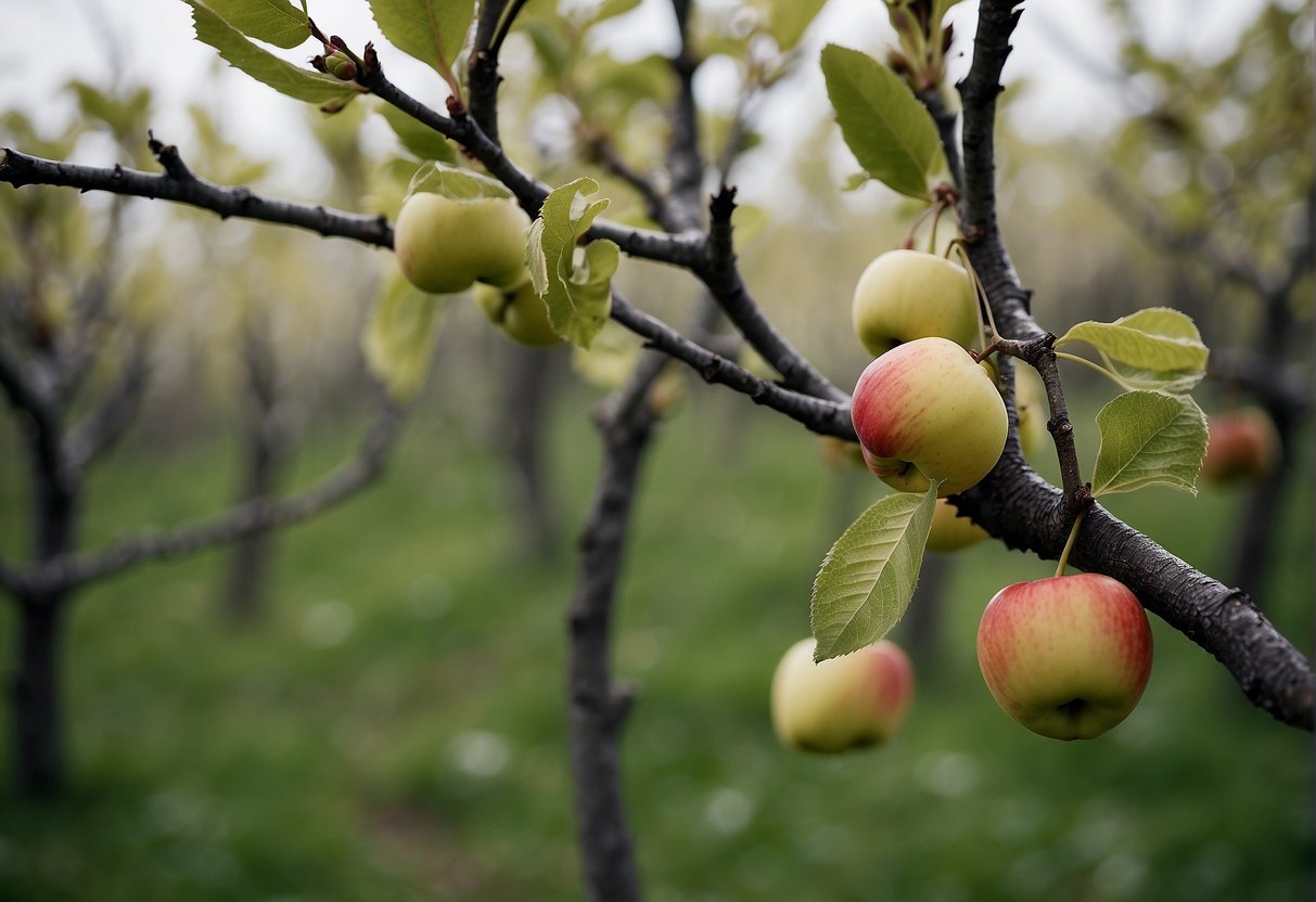 Wyoming orchards face harsh weather. Apple and cherry trees thrive with proper care and protection