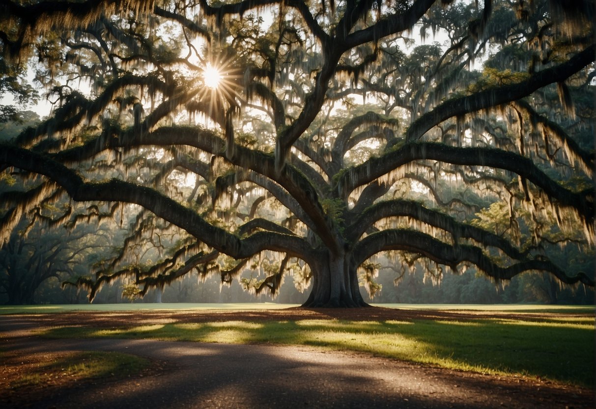 Oak trees thrive in South Carolina's diverse ecosystems, from the towering white oak to the iconic live oak draped in Spanish moss. The rich biodiversity and careful conservation efforts ensure the health and longevity of these majestic trees