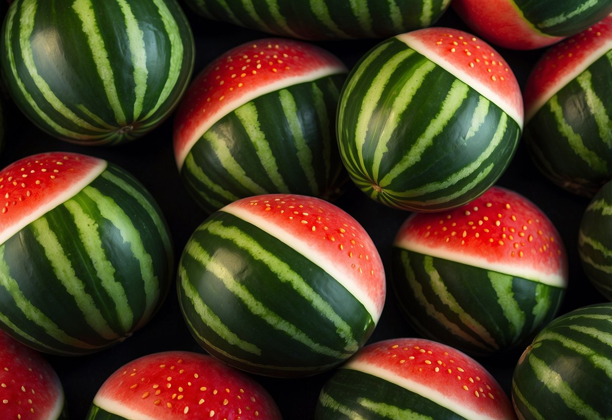 A vibrant, round fruit with green and white stripes, resembling a watermelon. It is rich in nutrients and can be used in various culinary dishes