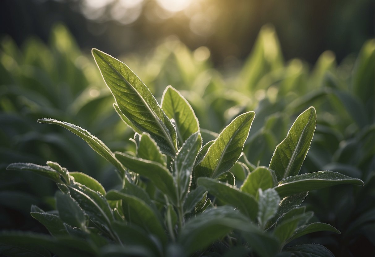 Plants That Look Like Sage: A Guide to Identifying Similar Species - PlantNative.org Lush green plants resembling sage sway in the gentle breeze