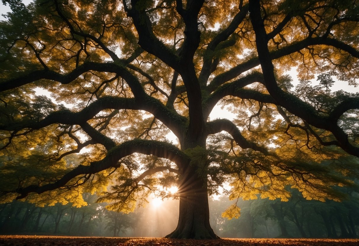 A red oak tree stands tall and sturdy, its branches reaching out in all directions. Its vibrant leaves create a beautiful canopy, providing shade and shelter. However, its large size may pose a challenge for smaller yards