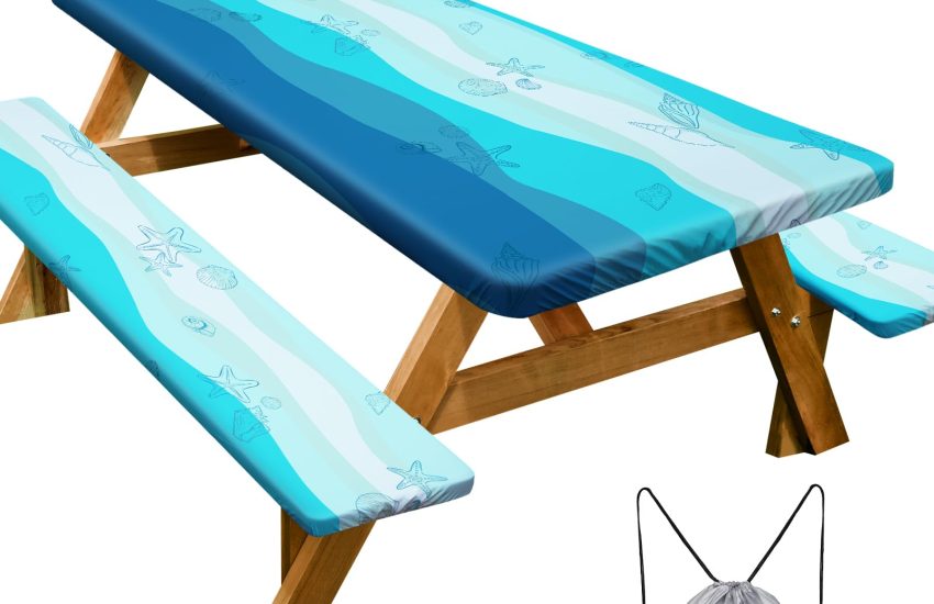 Sky Blue Picnic Table Cover