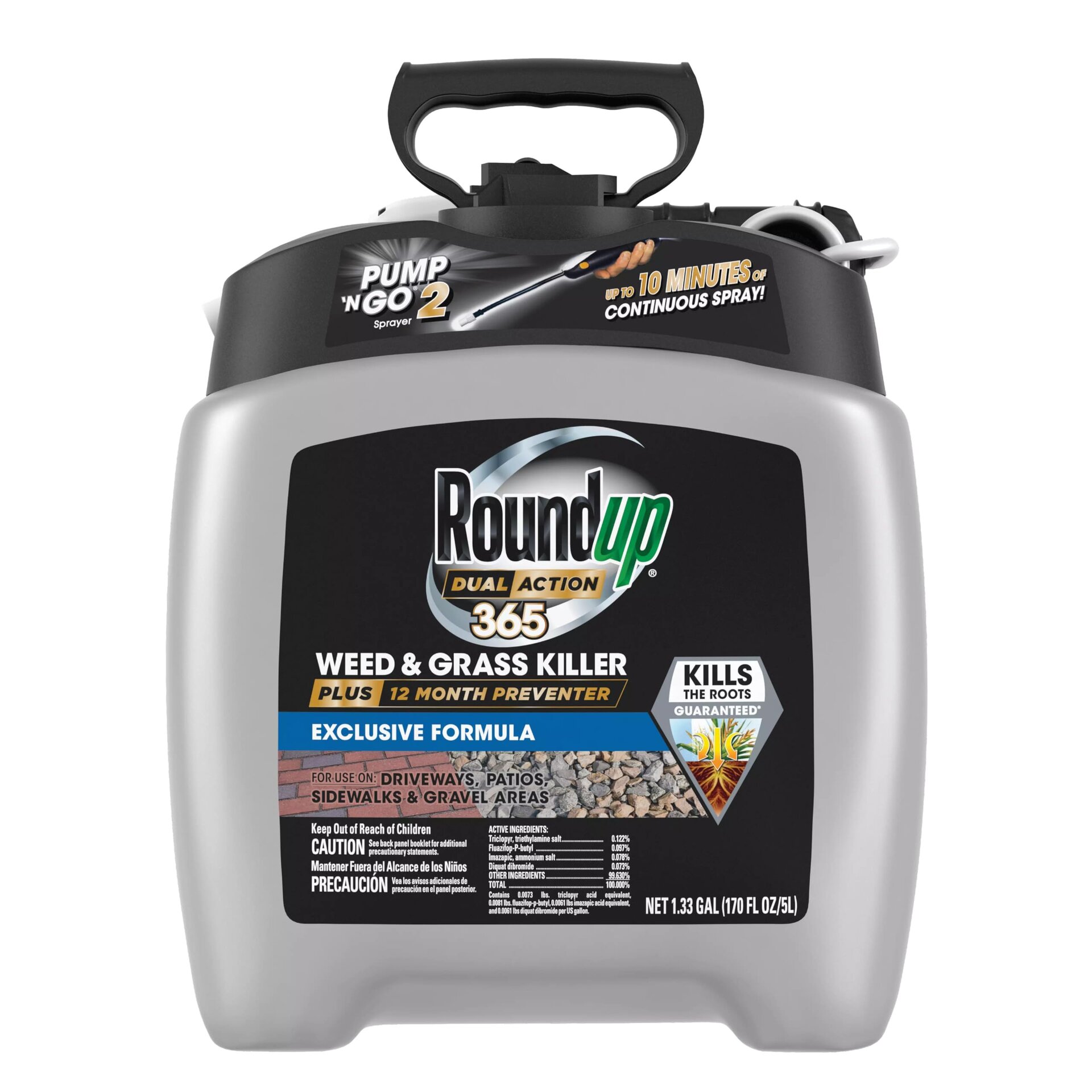 Roundup Dual Action 365 Weed & Grass Killer Plus 12 Month Preventer Pump ‘N Go 2 Review: Effective Lawn Care Solution?