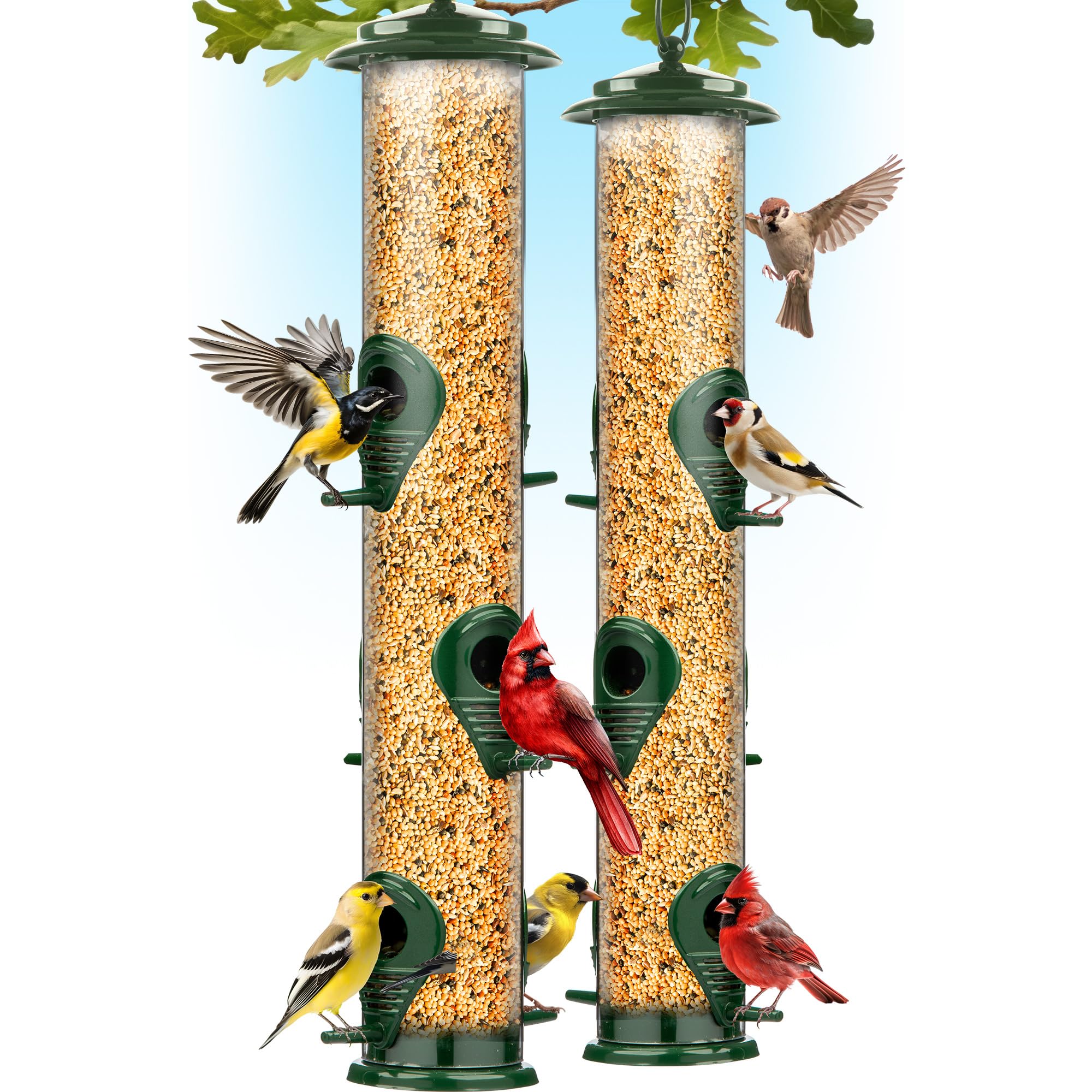 Bird Feeders for Outdoors (Metal, 2 Pack) – Durable & Rust-Proof, Worth It?
