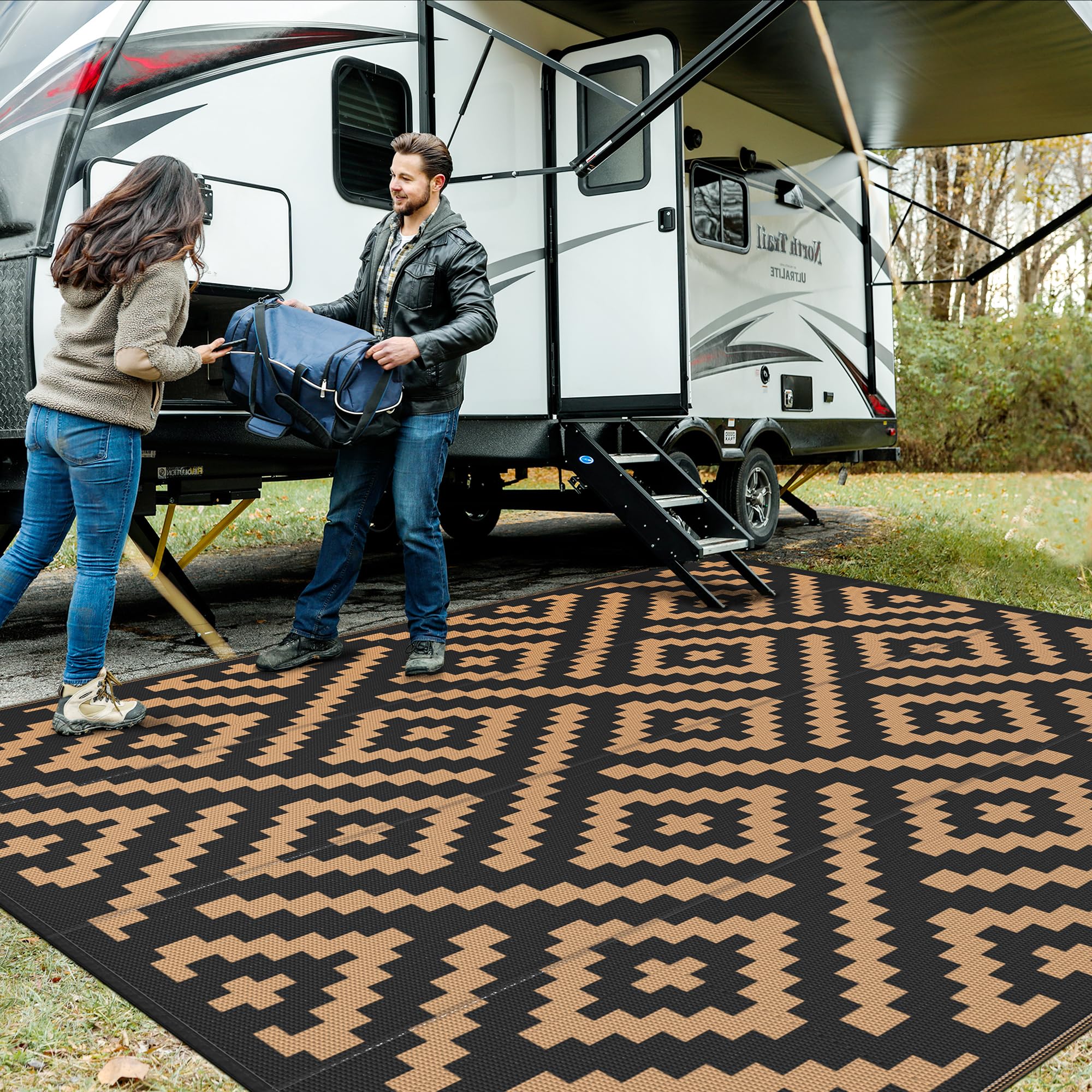 GENIMO Outdoor Rug Waterproof 10’x10′ Review: Best for Camping?
