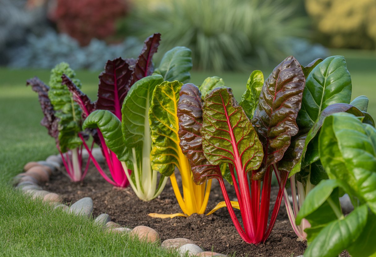 Ornamental Chard for Landscaping Enhances Garden Color and Texture