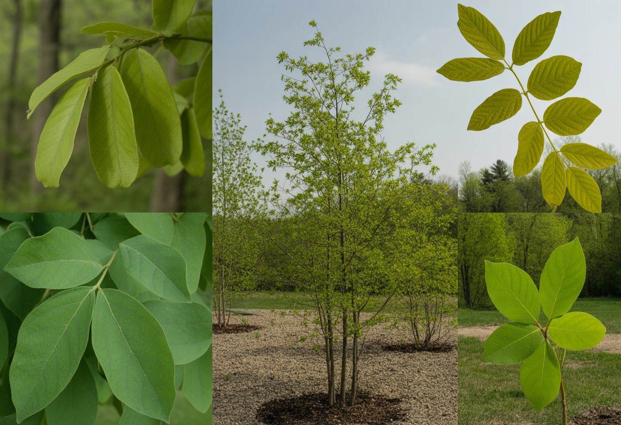 When to Plant Sassafras in New York Best Seasonal Guide for Successful Growth - PlantNative.org Close-up of sassafras tree leaves and young saplings growing outdoors in a forest setting during early spring.