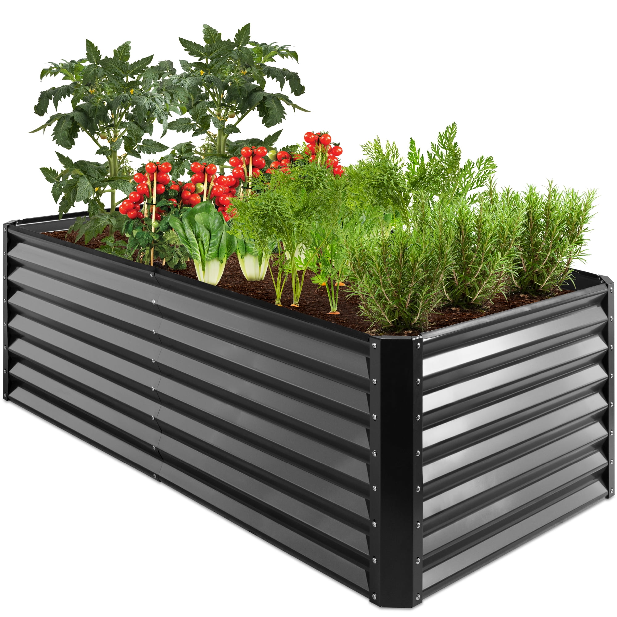 Best Choice Products 6x3x2ft Metal Raised Garden Bed