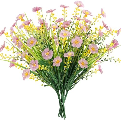 Top 4 Best Artificial Outdoor Plants for Front Porch Decor in 2026 - PlantNative.org MACTING Artificial Spring Flowers for Outdoors 6 Bundles UV Resistant Fake Flowers No Fade Faux Outd