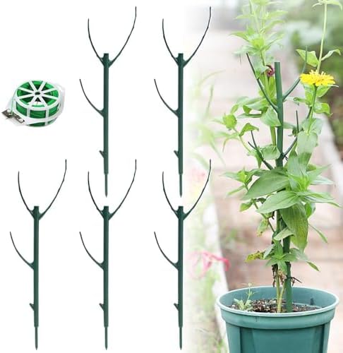 5 Pack Stackable Monstera Plant Support, Garden Plant Support Stakes for Indoor Outdoor Plants, Clim