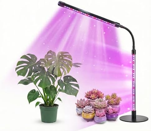 TheOneGrow Desk Grow Light for Indoor Plants with Timer, 28.7