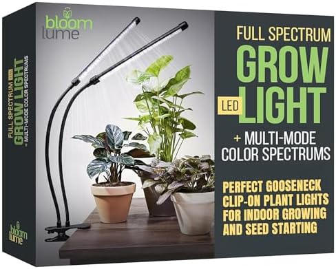 Bloom Lume LED Grow Lights for Indoor Plants Full Spectrum - Features Multi Mode Color Spectrums, Di