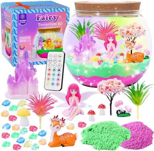 Top 3 Best Plant Terrarium Kits for Desktop Gardens in 2026 - PlantNative.org Hannstar Fairy Garden Light Up Terrarium Kit for Kids - LED Night Light Birthday Gift for Girls Ages